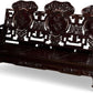 Dark Cherry Rosewood Mother Pearl Motif Living Room Set-2