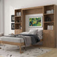 Queen Murphy Bed With Outstanding Storage Cabinets-4
