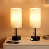 Bedside Table Lamps Set With ThreeColor Temperatures