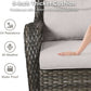 Swivel Rocker Patio Chairs Set with Cozy Coffee Table