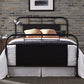 Industrial Grade Metal Bed 80 Inches Distressed Vintage