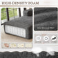Grey Ninety FiveInch Upholstered Corduroy Sleeper Sofa