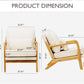 Beige Upholstered Contemporary Modern Accent Chair