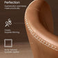 Ekho Upholstered Dining Chairs Set 2 Caramel Leather