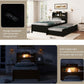 Twin Size Platform Bed With Concealed Headboard Storage
