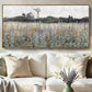 Cerulean Purple Meadow Canvas Wall Art 48x24Inches