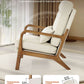 High Back Mid Century Linen Accent Chair For Living Room
