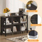6 Cube Storage Organizer Bookcase Walnut Brown Living Room-4