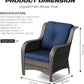 Comfortable Outdoor Wicker Chair Set with Cushions