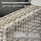 Modern 9 Piece Outdoor Wicker Sectional Sofa Set