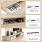 Maple 55x24 Electric Height Adjustable Desk Drawers