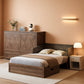 Murphy Bed Queen Mattress Included Grey Finish Drawer
