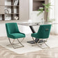 Midnight Emerald Green Tufted Dining Chairs Collection