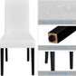 Dining Chair Set Of 4 White Faux Leather Parson Chairs