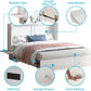 Queen Murphy Bed Featuring Mattress Included White-2