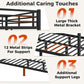 Twin XL Bunk Bed Frame Space Saving Sturdy Construction