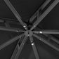 10x12 Black Outdoor Gazebo Weatherproof Steel Frame