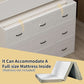 White Full Size Murphy Cabinet Bed With Integrated USB Charging
