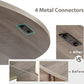 Contemporary Farmhouse Round Dining Table 47 Inches