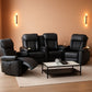 Living Room Furniture Set Loveseat Recliner And 2 Piece Massage Recliner Chairs