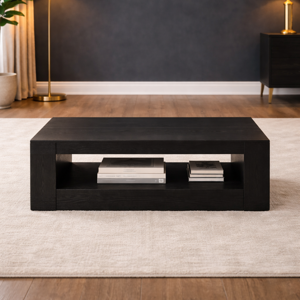 71" Black Velvet Futon Sofa Bed with 35" Storage Coffee Table 2-Piece Living Room Set-4