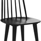 Black Spindle Farmhouse Wood Side Dining Chair Set Of 2