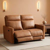 Brown Recliner Loveseat Set With Independent Recliners