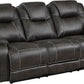 Recife 2-Piece Reclining Living Room Sofa Set Chocolate