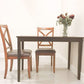 Espresso Finish Rectangular Solid Wood Dining Table Four Seater