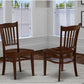 Groton Dining Room Chairs Mahogany Slat Back Set Of 2