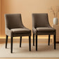 Luxurious Camel Upholstered Dining Chairs With Wood