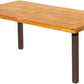 Dining Table For 6 Acacia Wood Indoor Outdoor Iron Legs