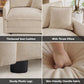 Modular Sectional Sofa Light Coffee Deluxe Configuration
