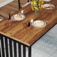 Tribesigns Industrial Dining Table 78 Inches Wooden
