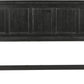 Rustic Black King Headboard - Durable Mahogany Wood