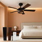 Farmhouse Rustic Ceiling Fan Featuring Remote Lighting