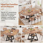 Expandable Oval Dining Table With BuiltIn Storage System