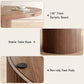 47 Inches Round Dining Table Contemporary Farmhouse
