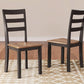 Gesthaven Solid Wood Dining Chair Set of 2 Natural Brown