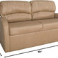 65 Inch Jack Knife RV Sleeper Sofa Toffee Leather PUPro Plus