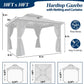 10x10 Outdoor Gazebo Weatherproof Privacy Curtains