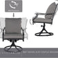 7 Piece Patio Dining Set For 6 With Swivel Chairs And Olefin Cushions