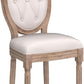 French Country Dining Chairs Set Of 4 Louis Style With Curved Backrest