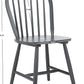 Camden 18 Inch Spindle Back Black Dining Chairs Set Of 2