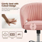 Pink Velvet Desk Chair Backrest Office Chair Modern