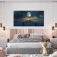 Blue Coastal Seascape Art Canvas Wall Art 20x40Inches