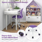 Purple Kids Desk Chair Lumbar Support Height Adjustable