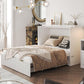 White Queen Murphy Bed Featuring Integrated Charging-1