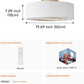 20Inch Boho Bladeless Flush Ceiling Fan Ambient Light