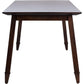 Brayson Walnut Rectangular Dining Table 67 Inch Wide